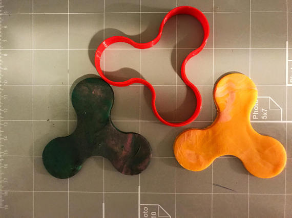 Fidget Spinner Cookie Cutter- Choose Your Own Size