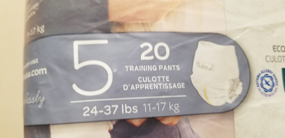 Bamboo Nature Size 5 / 20 Training Pants, 24-37lbs