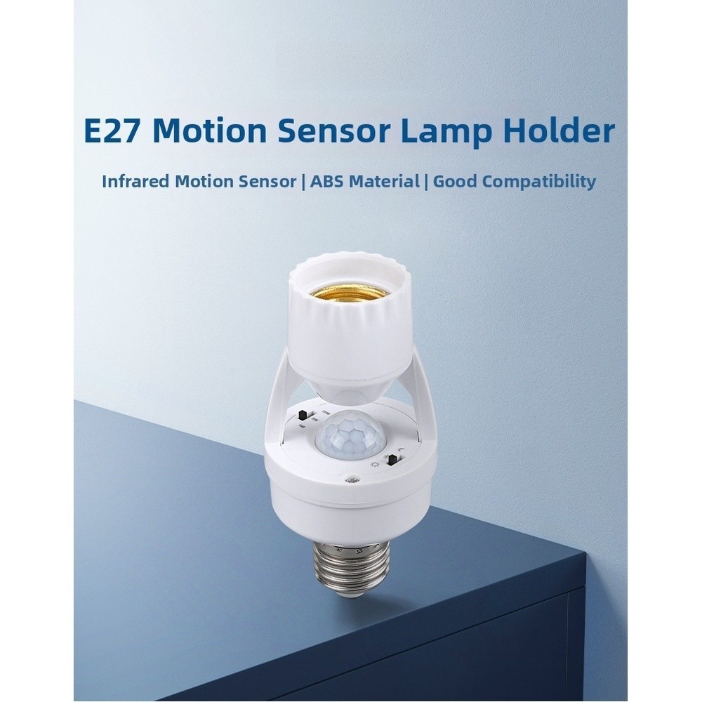 E27 Infrared Sensor Light Bulb Holder with Automatic Smart Switch for LEDs