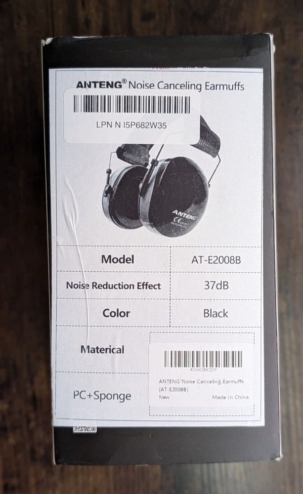 anteng hearing protection AT-E2008B 37dB