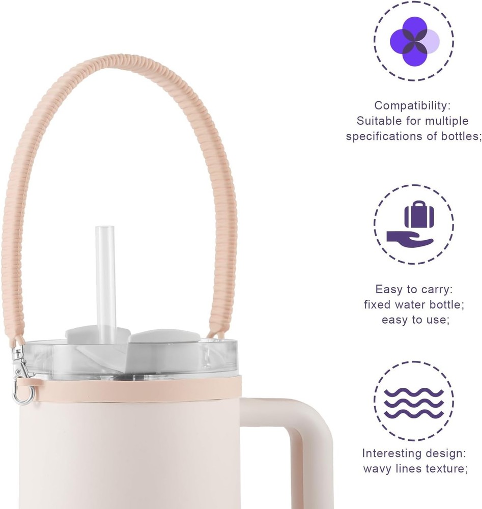 Versatile Water Bottle Carrying Strap - Compatible with Most Bottles & Strollers