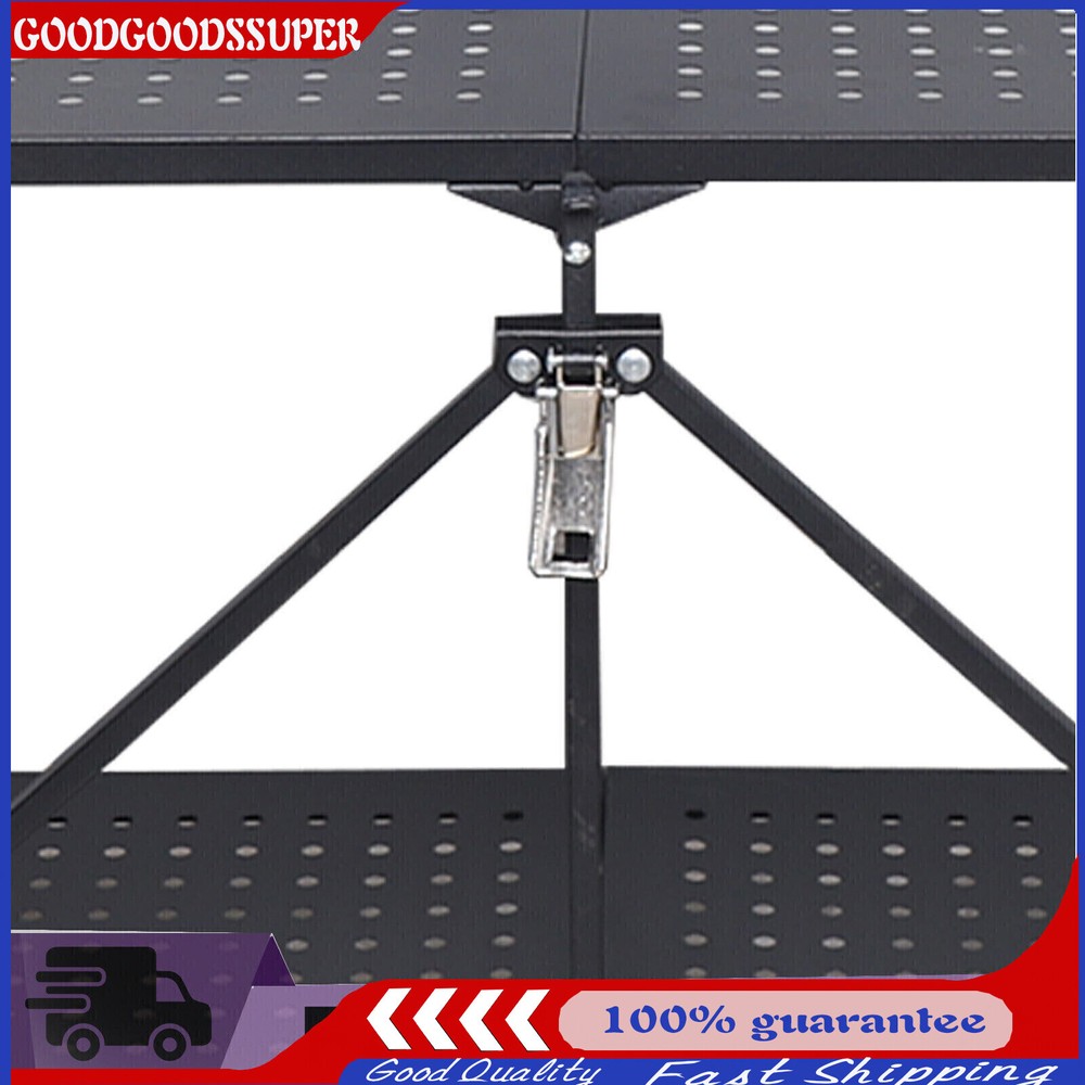 Foldable 3-Tier Metal Storage Rack Shelves Kitchen Storage Organizer Home Stand