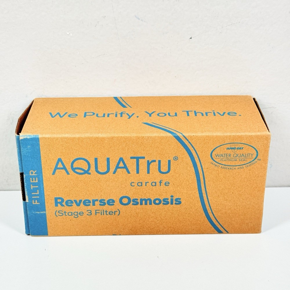 AQUATru Carafe AT100 Reverse Osmosis Filter (Stage 3) SEALED In Original Box