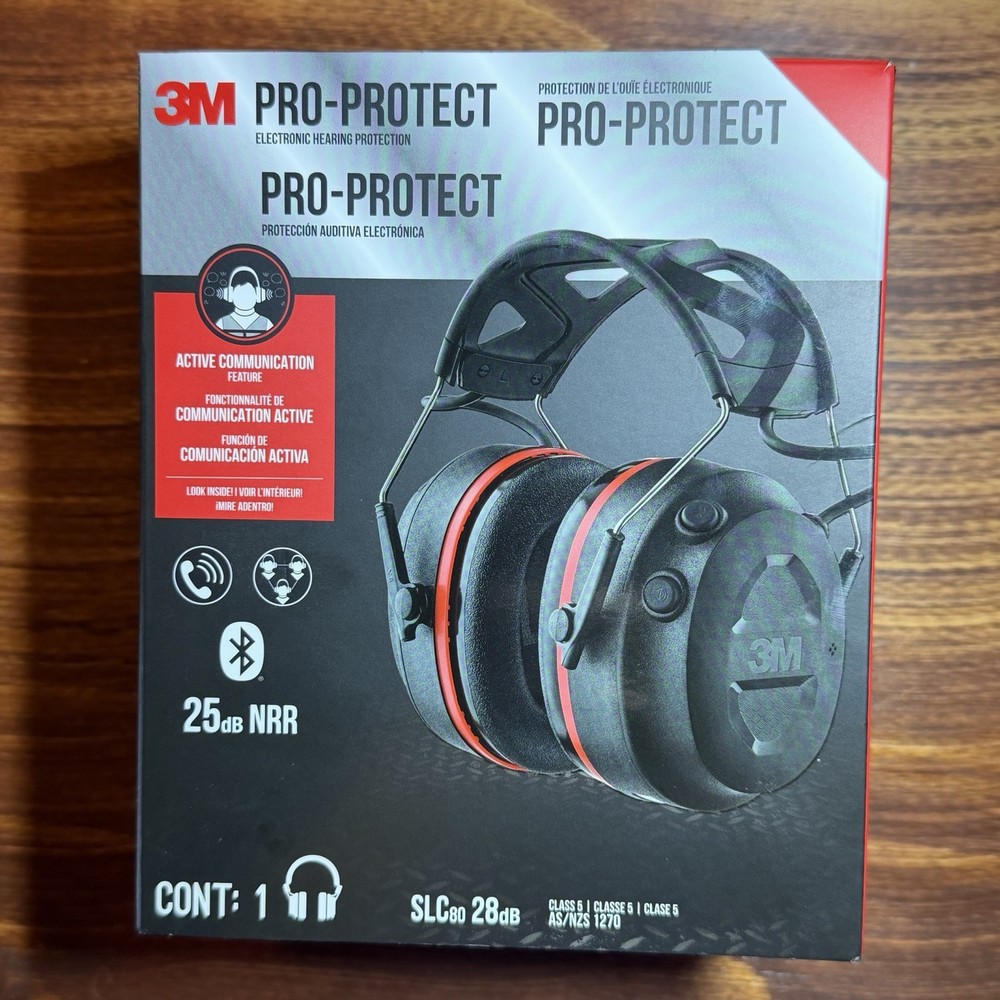 3M Pro‑Protect + Gel Cushions Bluetooth Electronic Hearing Protector NRR 26 dB