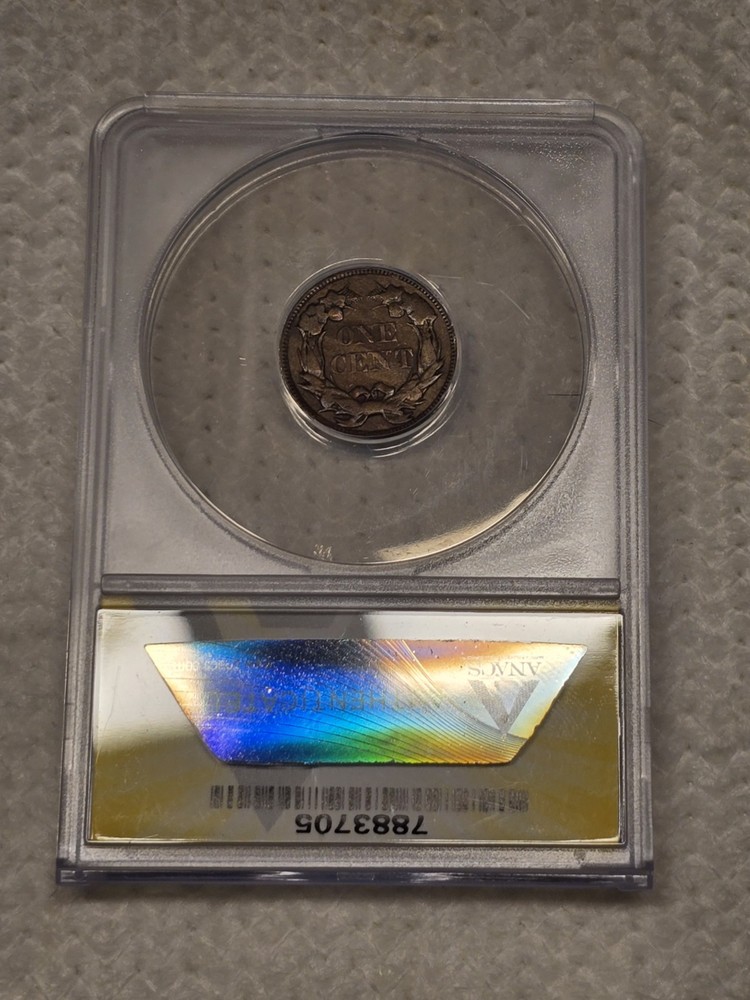 1857 Flying Eagle Cent ANACS VF 35 **details