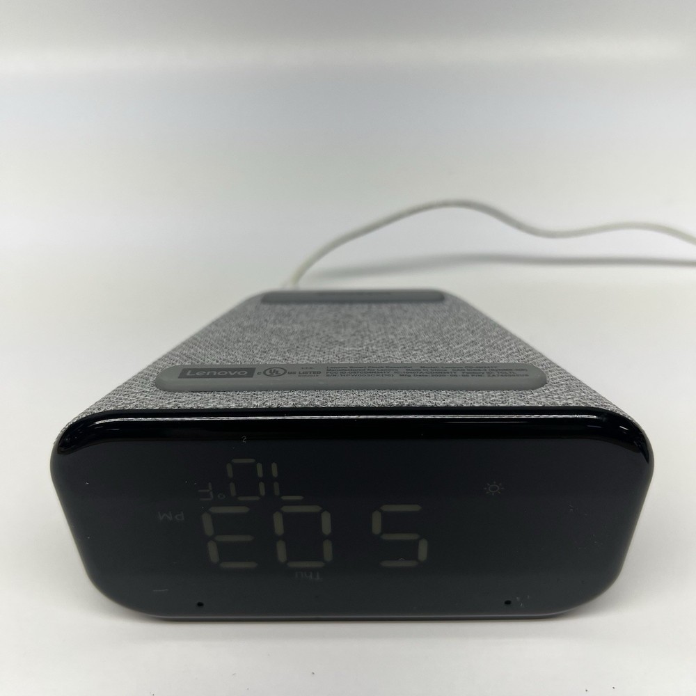 Lenovo Google Smart Clock Essential CD-4N341Y Gray - TESTED WORKING!