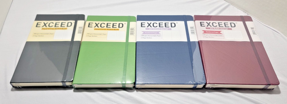 Exceed Durable Soft Cover Various Journals & Notebooks 120 Sheets/240 Pages
