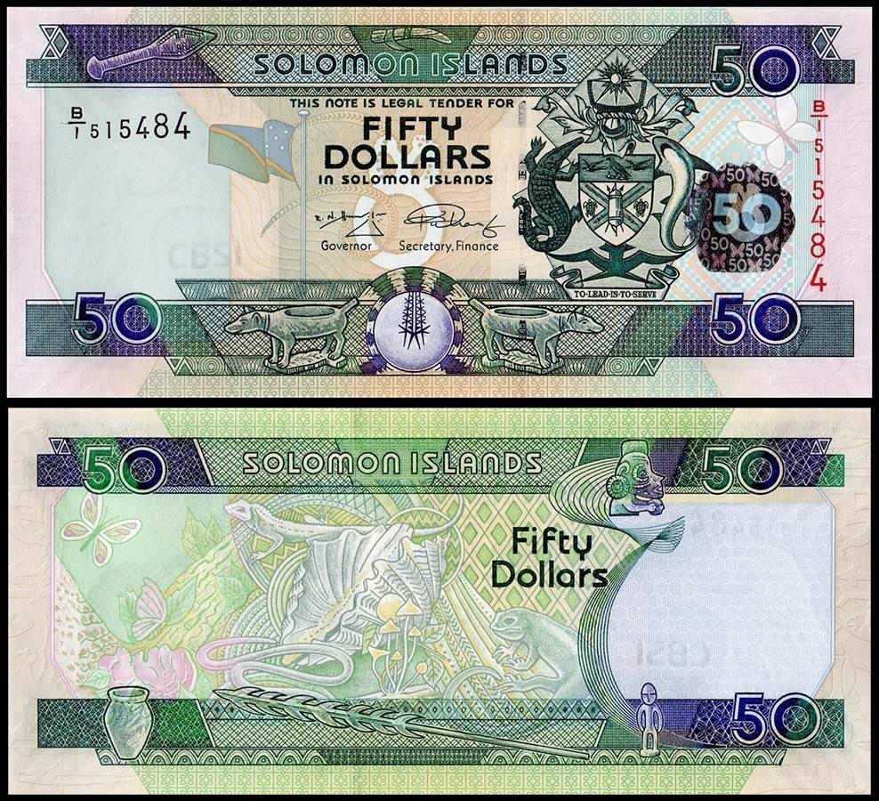 Solomon Islands 50 Dollars, 2009 ND, P-29a.2, UNC
