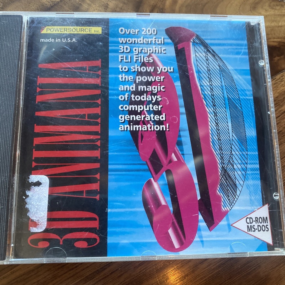 Powersource Computer - 3D Animania (CDRom) FLI Files