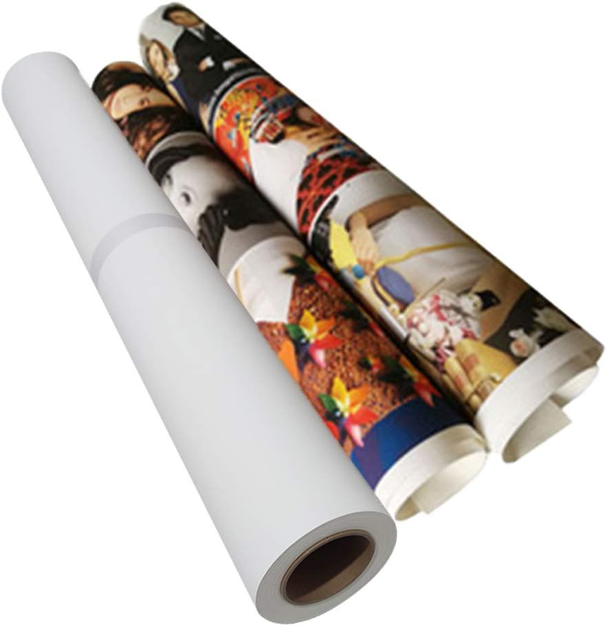 24" x 40ft Waterproof Matte Inkjet Canvas Roll White