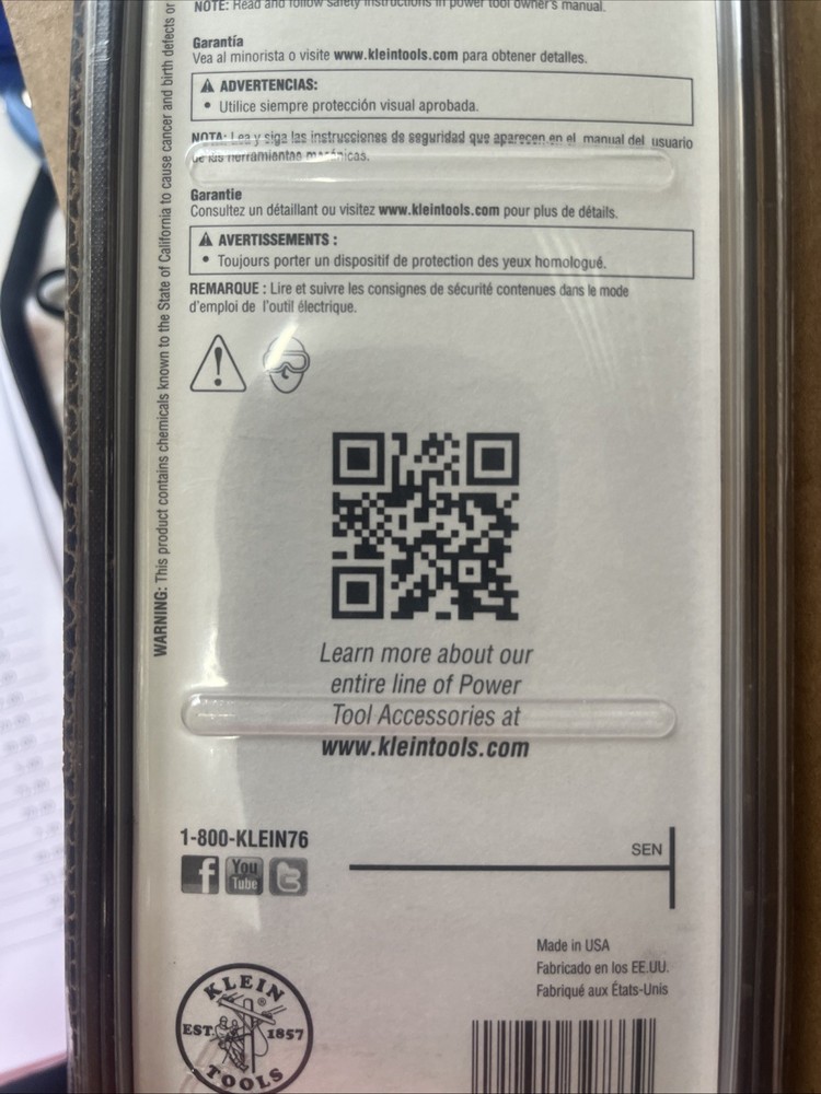 Klein Tools SQ2355 #2 Square Power Drivers - 3-1/2" -(G)