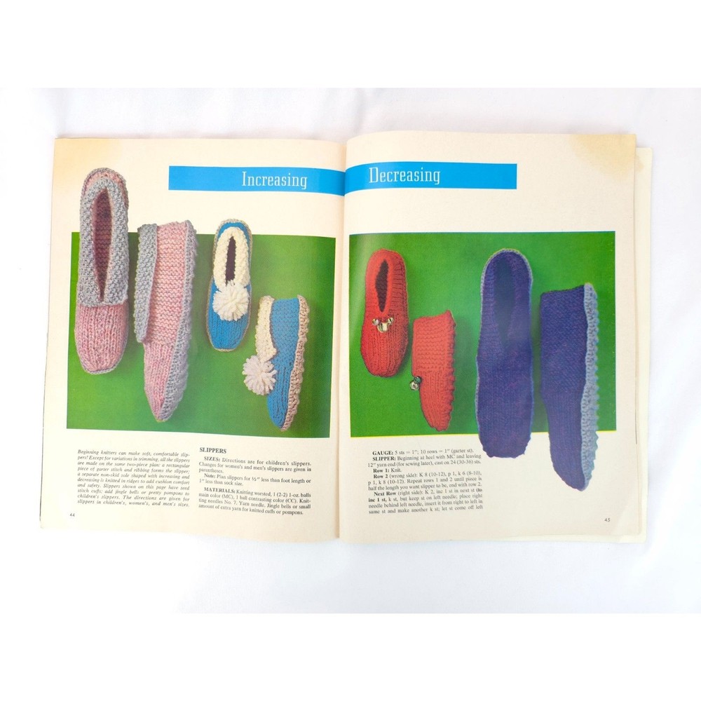 1965 Vintage McCall's Knitting Guide Step by Step For Beginners Paperback