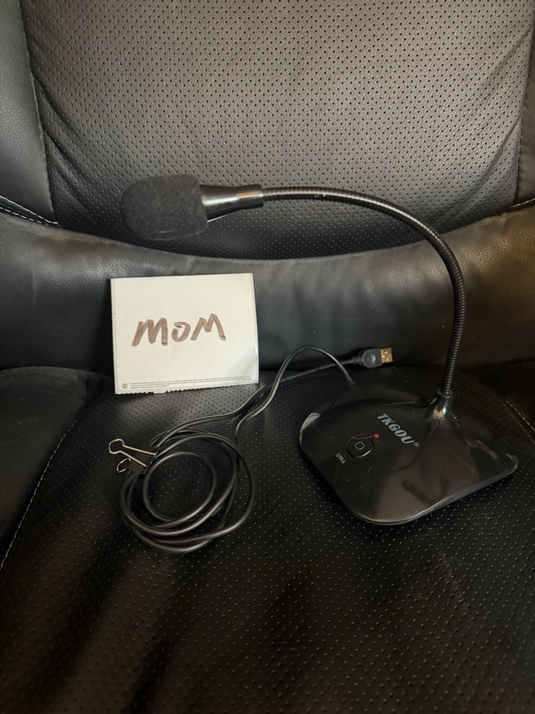 TKGOU UM6 USB Gooseneck Microphone Black