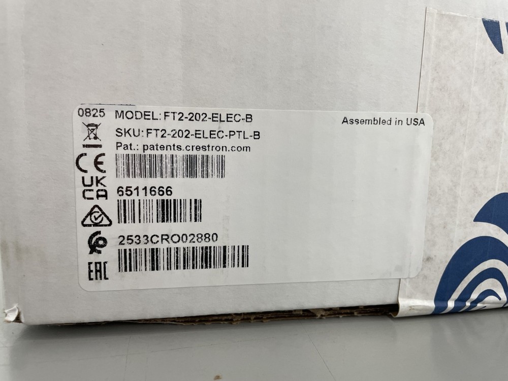 Crestron FT2-202-ELEC-PTL-B FlipTop Cable Management System