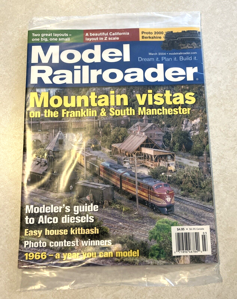 Model Railroader Magazine March 2004 New In Plastic