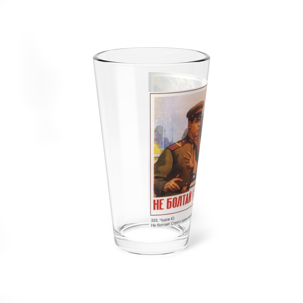 Soviet Era Poster 89 - Pint Glass 16oz