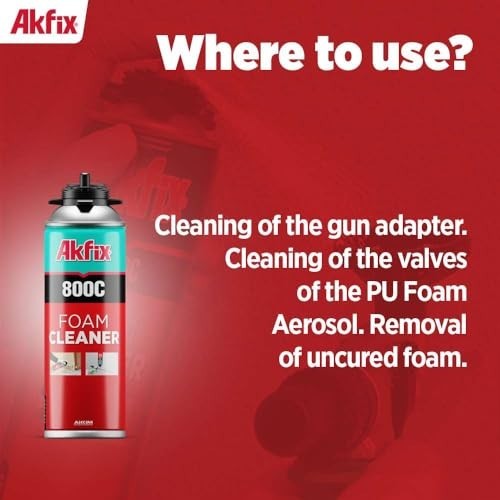 Solvent-Based Gun Cleaner Spray for Uncured Polyurethane Foam - 2 Pack, 12.3 oz