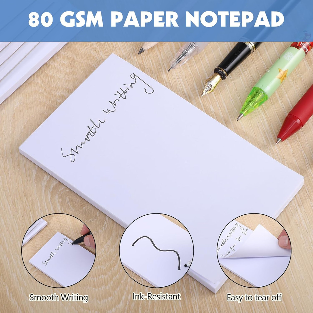 10 Pack Note Pads, 3"X 5" Writing Pads Scratch Pad 50 Sheets per Pad Small Memo