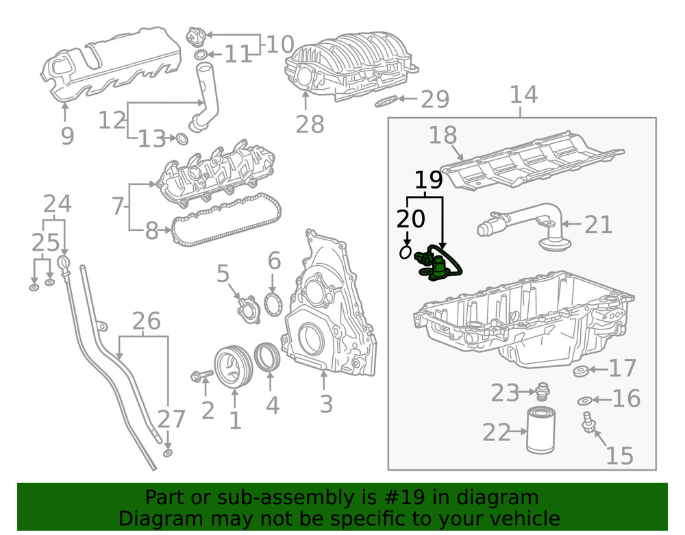 Genuine GM Engine Oil Level Indicator Switch 12696433