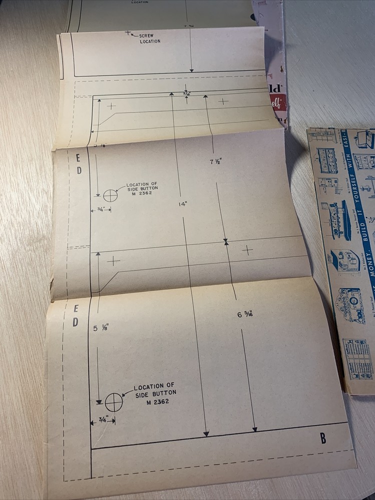VTG - EASI-BILD Pattern Co. No. 721 All Purpose Storage Unit - 1959