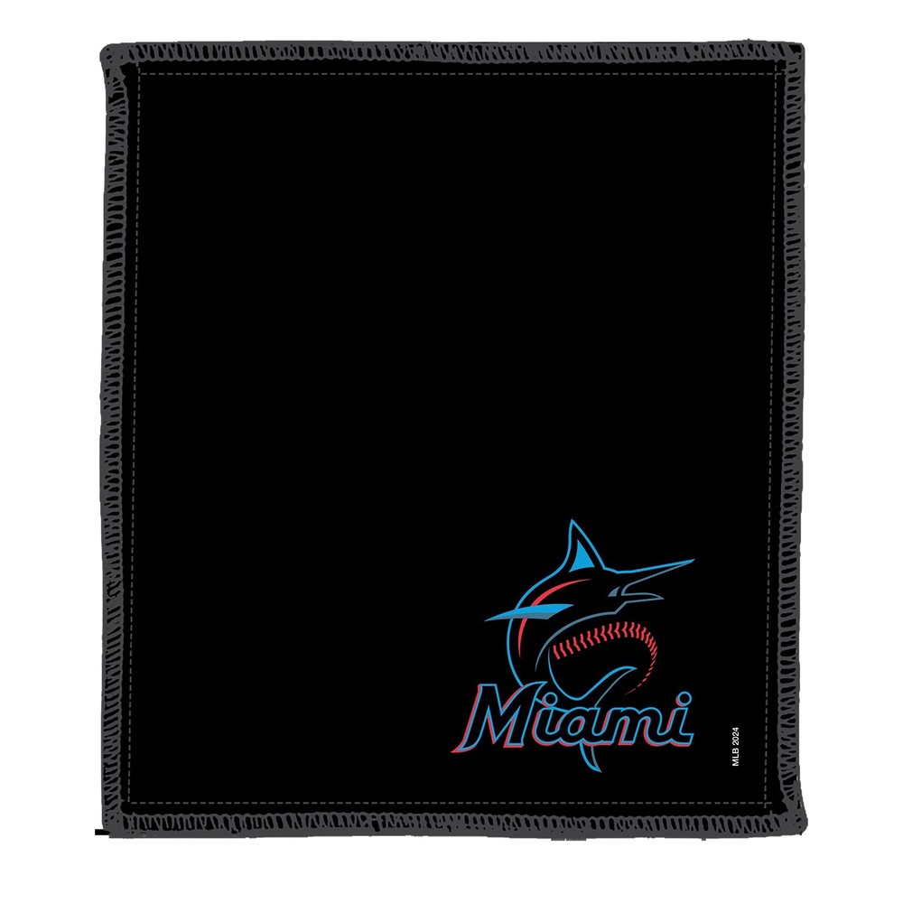 KR Strikeforce MLB Miami Marlins Bowling Shammy Leather Oil Removing Pad
