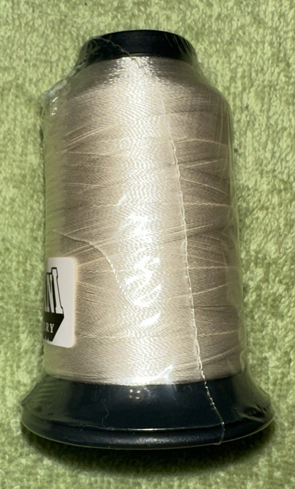 Floriani Embroidery Thread PF730 White Polyester 1,100 Yards NOS