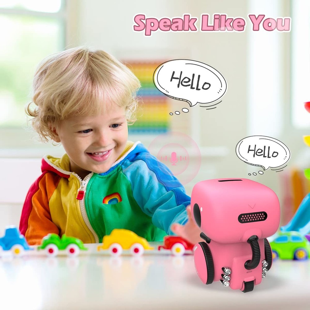 Robots for Girls 3-5, Interactive Smart Robotic with Touch Sensor, Voice Cont