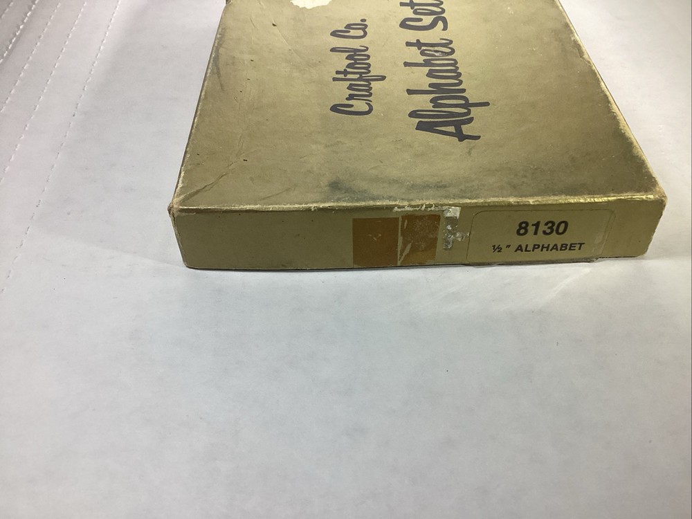 Craftool Co. Alphabet Set 8130 1/2”