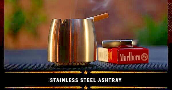 Marlboro Stainless Steel Ashtray