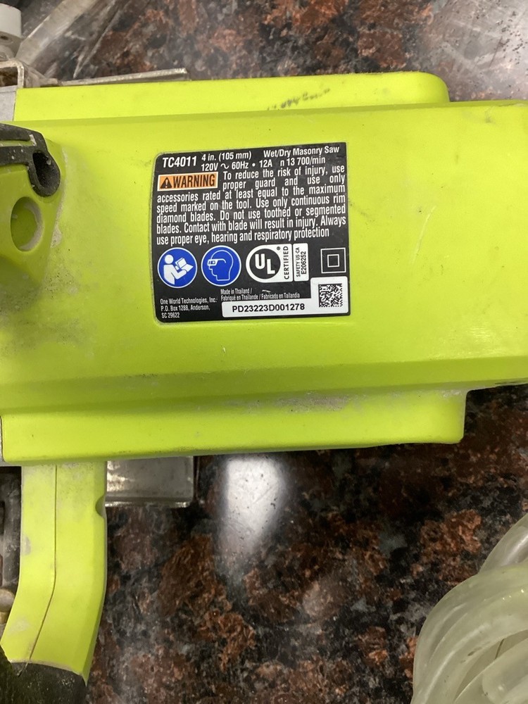 RYOBI TOOLS TILE SAW TC4011 (AST004580)