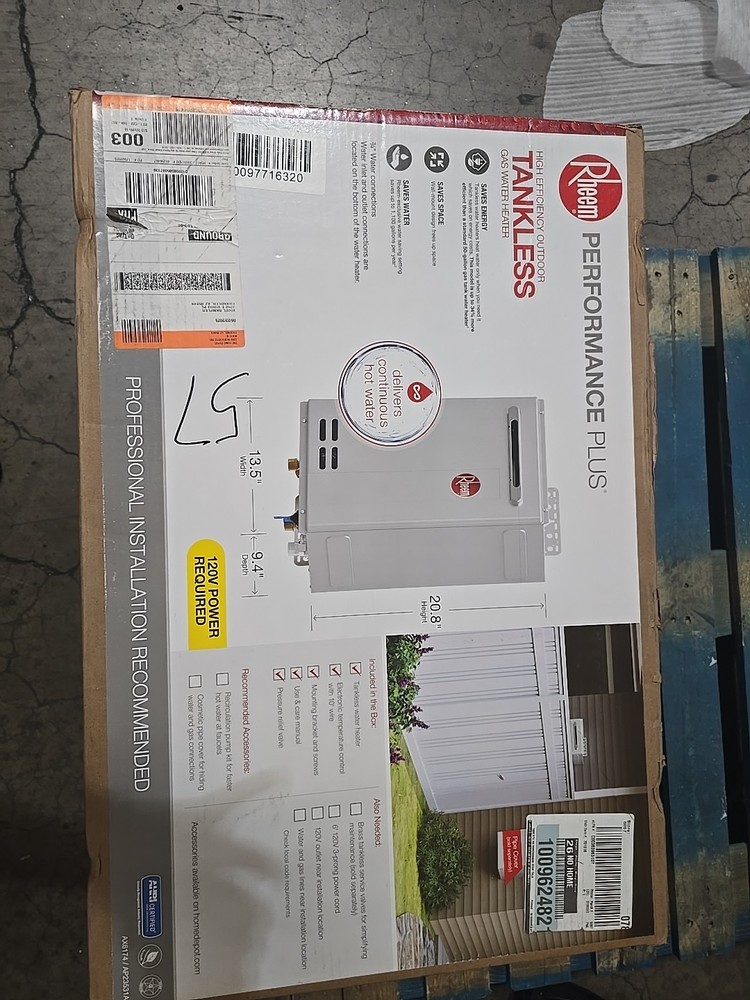 Performance Plus 7.0 GPM Non-Condensing Outdoor Natural Gas Tankless Water...