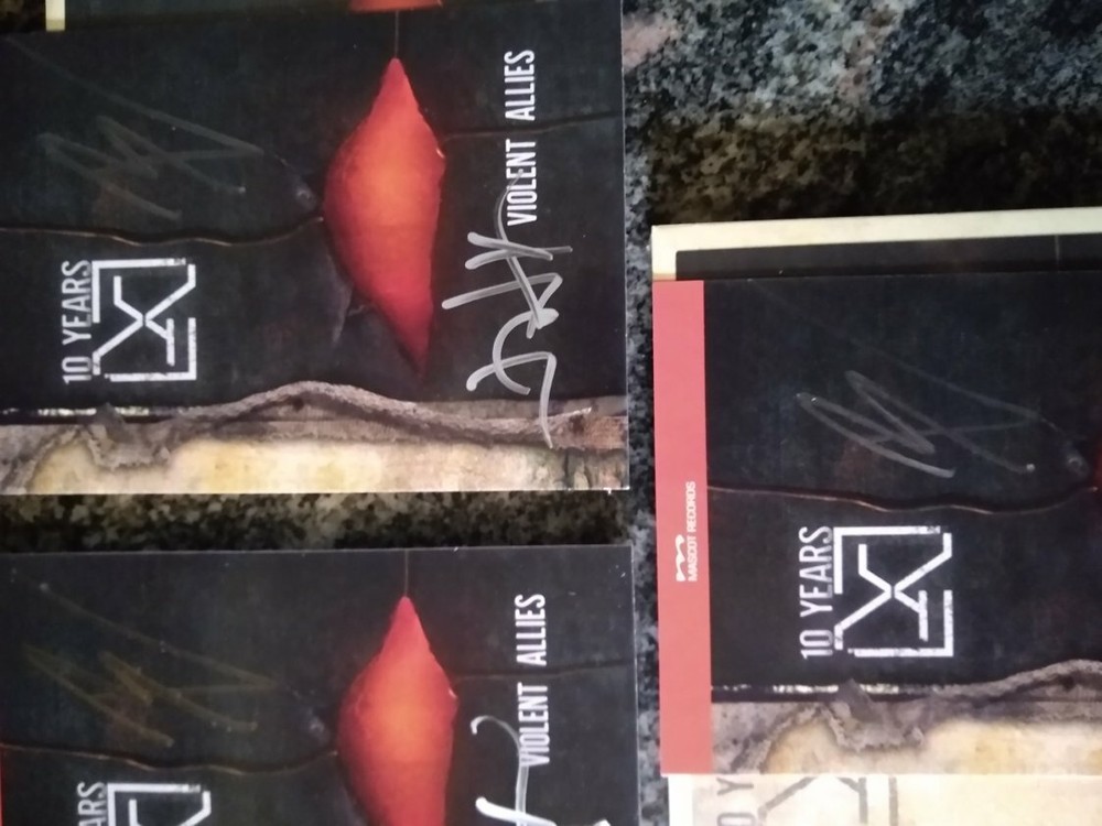 Autographed Violent Allies 10 Years Audio CD signed