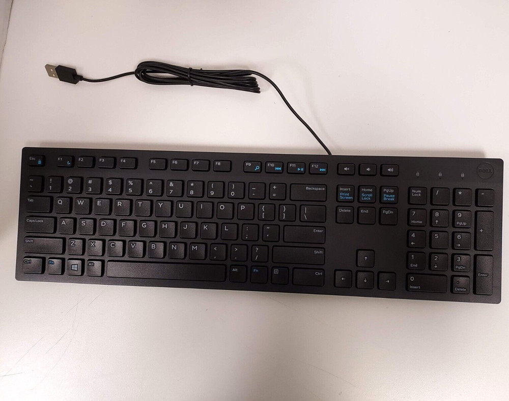 Dell KB216 Black Multimedia Standard Wired Keyboard With Box