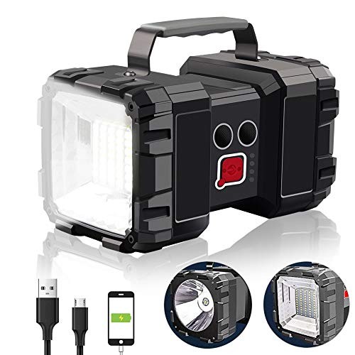 Rechargeable Flashlight, LED Spotlight Flashlight 10000 Capacity 1200LM Small