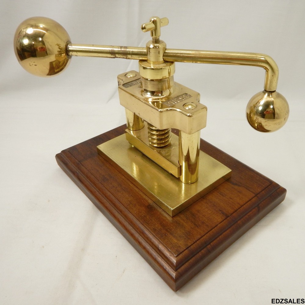 Vintage Schaefer Mechanical Brass Press