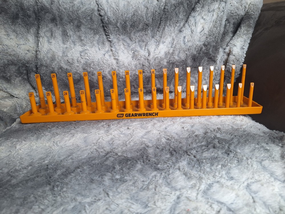 GEARWRENCH SAE Socket Rack Set Vertical Storage  Orange