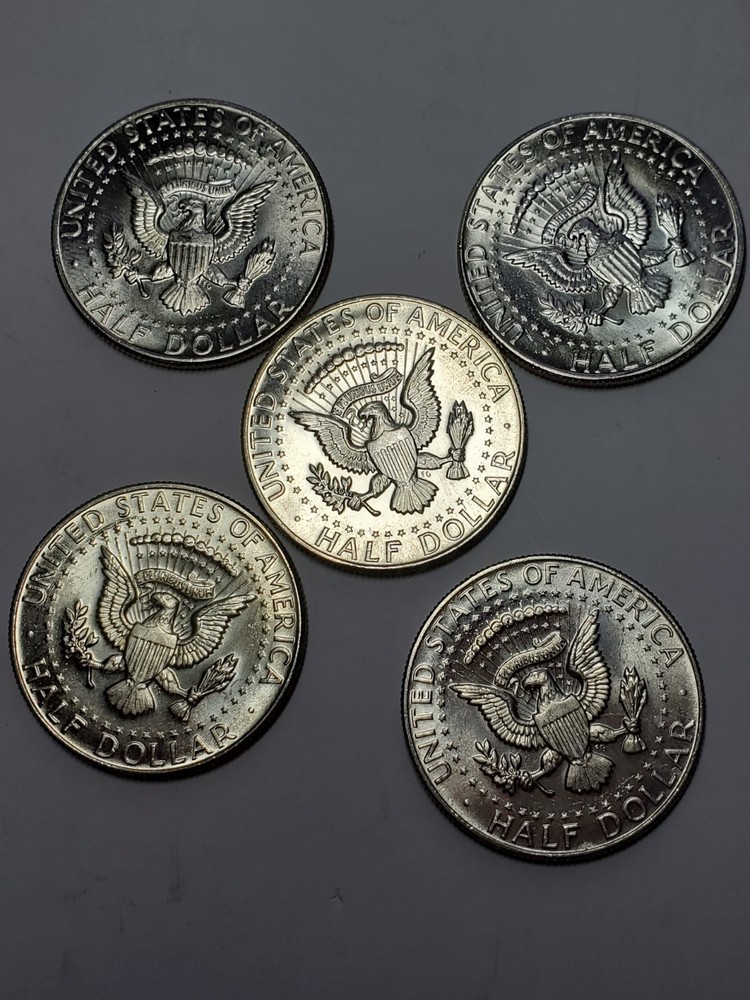 Lot Of 5 Jfk 40% Silver