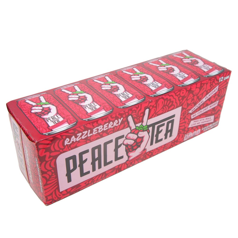Peace Tea Razzleberry Raspberry Flavor Ice Tea - 12 oz (12 Pack)