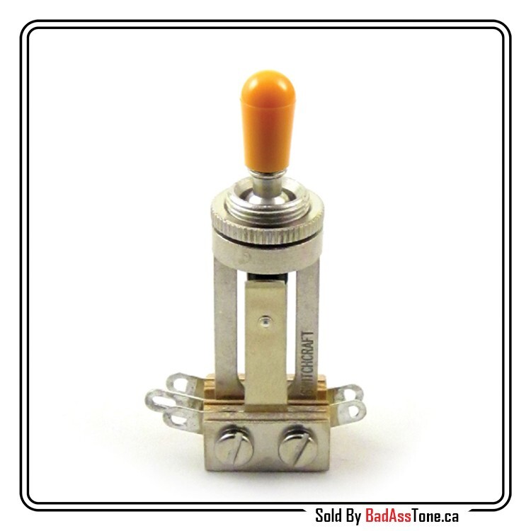 Switchcraft 3 way Toggle Switch - Long Body - Amber Genuine Switchcraft Tip