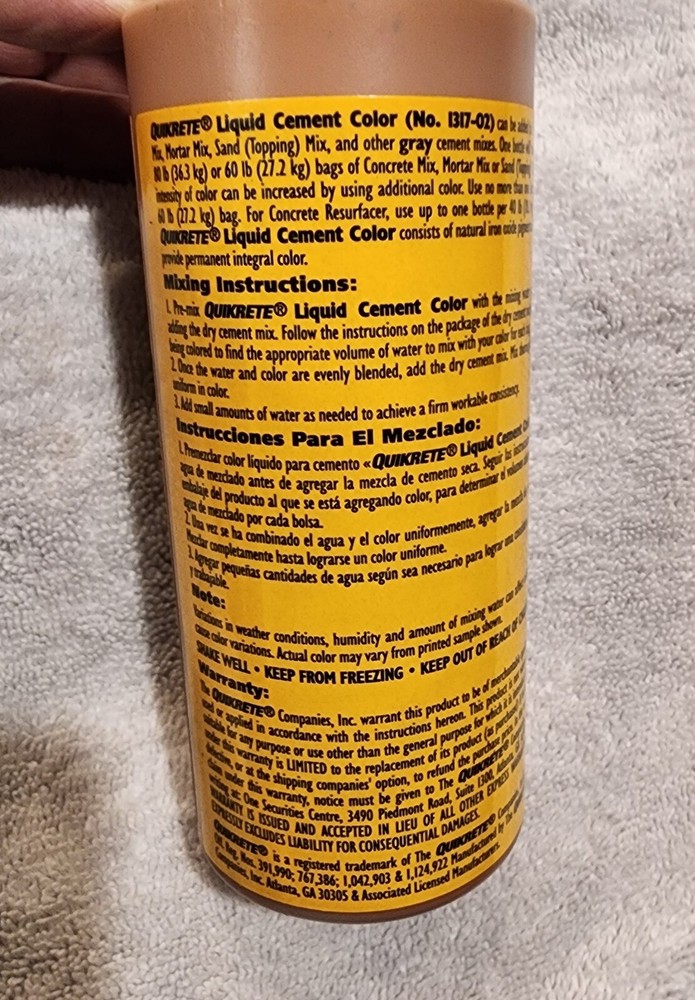 QUIKRETE 1317-02 LIQUID CEMENT COLOR 10oz BUFF