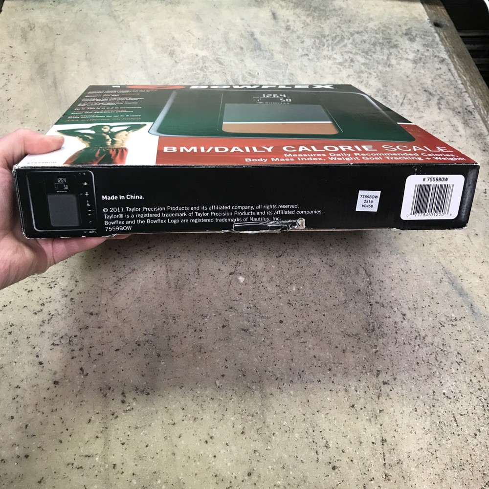 Bowflex BMI/Daily Calorie Scale (Goal Tracking / Super Thin ABS Glass Platform)