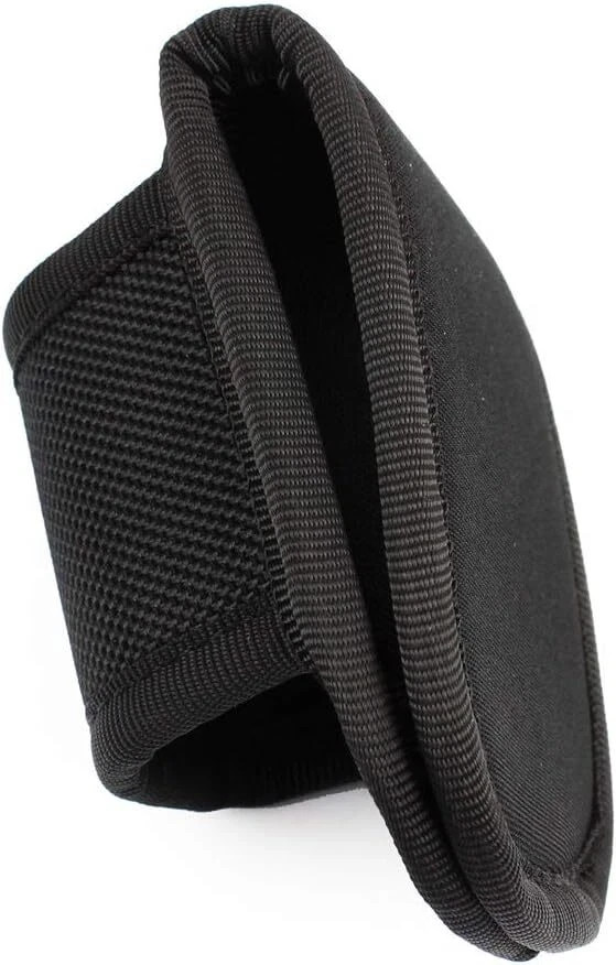 Open Top Compact Light Pouch for Duty Belt, D Cell Flashlight Black