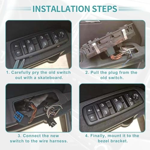 Front Right Rear Passenger Side Power Window Switch Window Control Switch Fit