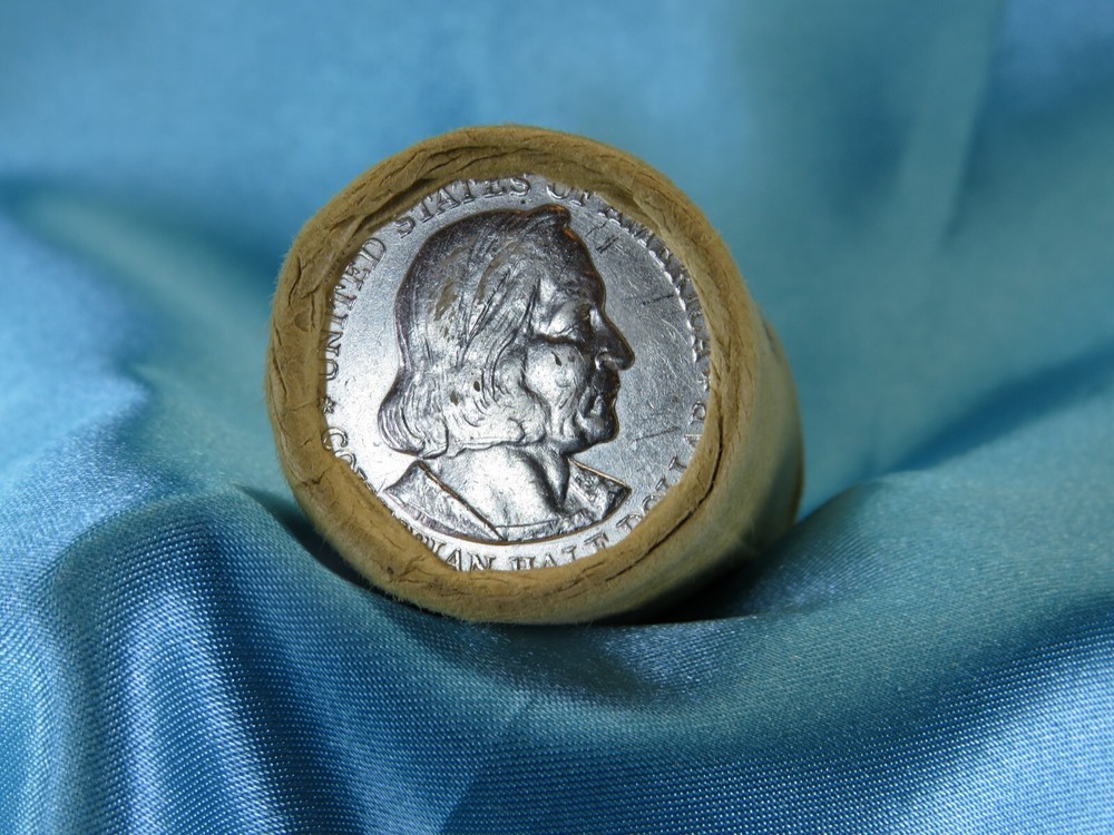 $10 ROLL  HALF DOLLAR ROLL STONE MOUNTAIN END / COLUMBUS END BIN HF22