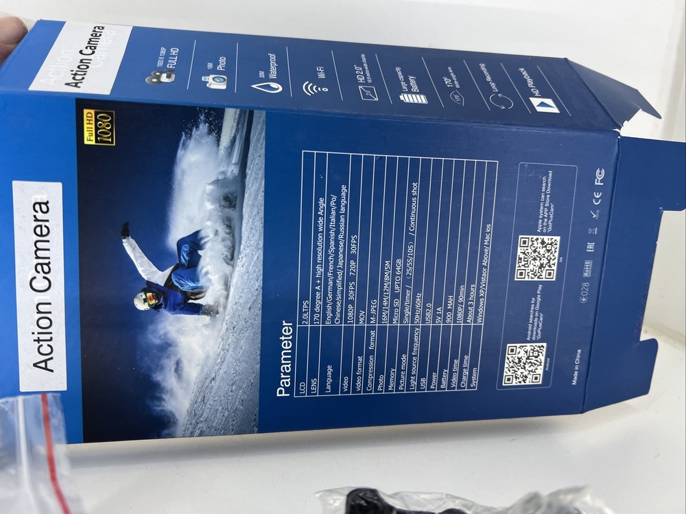 Avola Action Camera Open Box