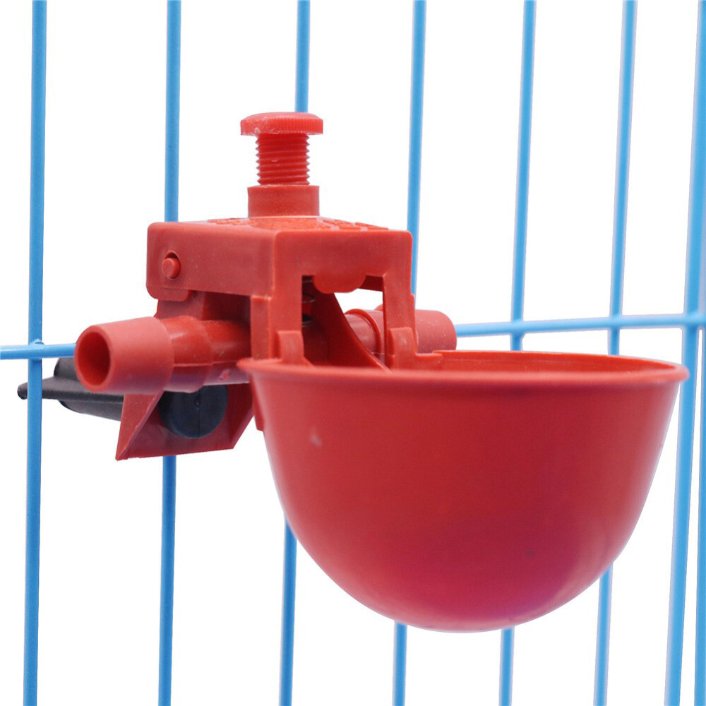 Poultry/Quail Water Drinking Cups Chicken Hen Plastic Automatic Drinker Kit