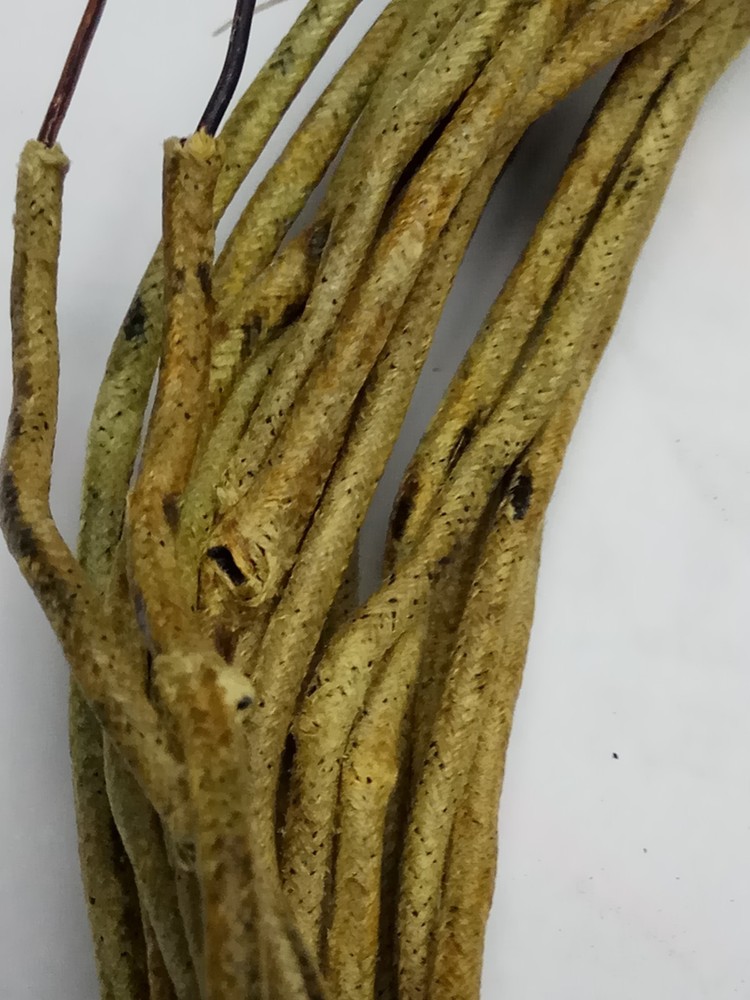 OLD #19ga WE Black Enameled Solid Copper Waxed Cloth wire 9.8M (800)