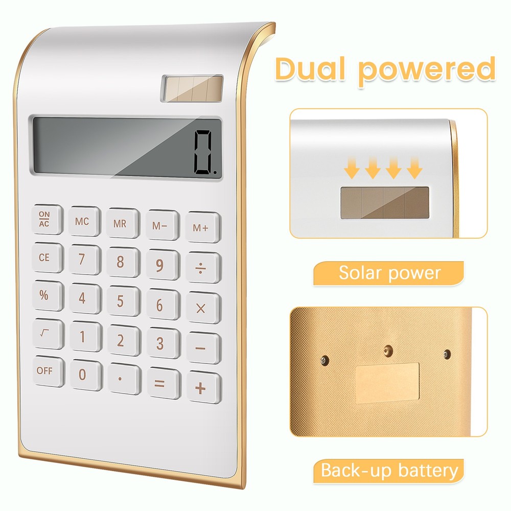 Calculator, Slim Elegant , /Home Electronics, Dual Powered Desktop5305