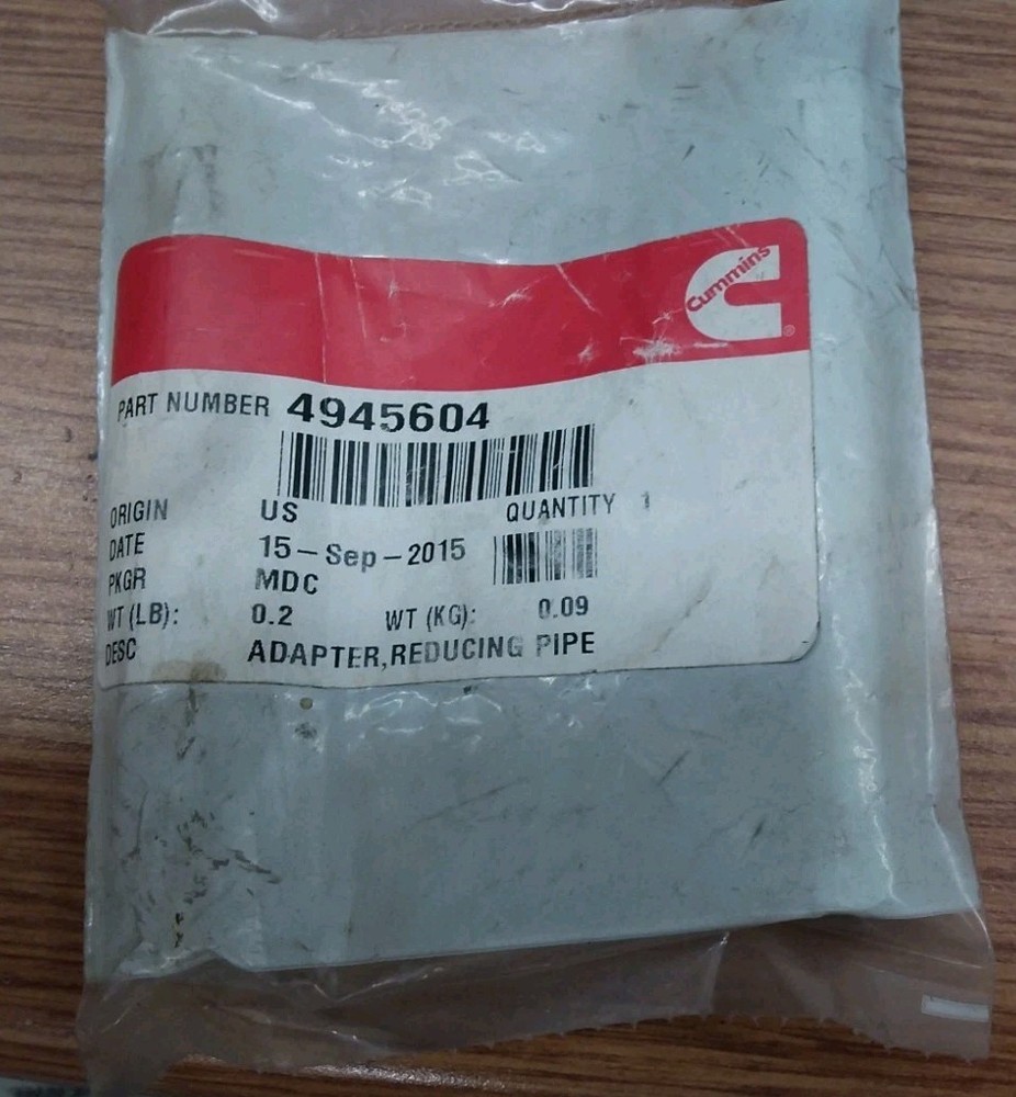 Cummins, Adapter, Reducing Pipe 4945604, New In Pack