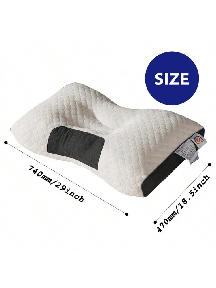 2 Pcs Ergonomic Neck Pillow Help Massage, Soft, Adjustable Sleeping 100% UPGRADE